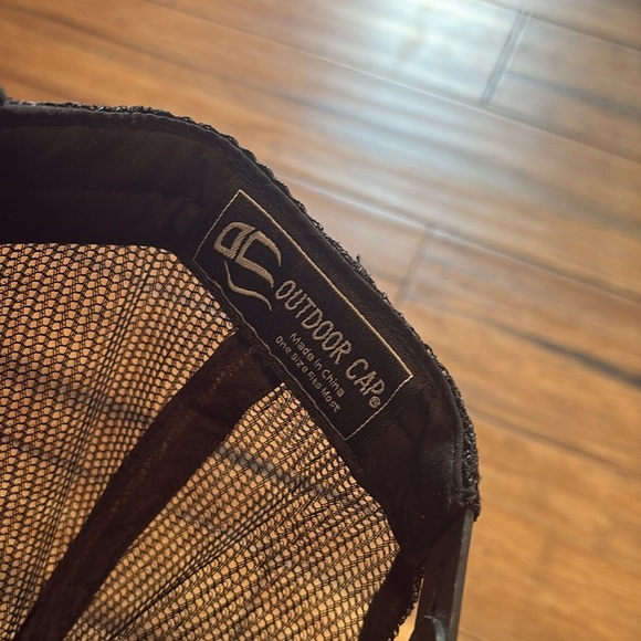 Winchester Snapback Hat Cap Black Gray Mesh - Picture 10 of 11